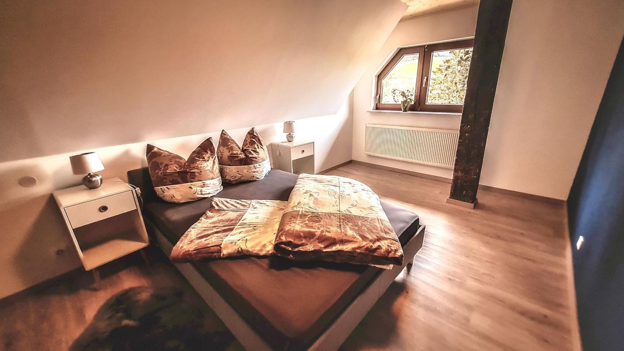 Ferienwohnung Zum Wilden Michel Linach Exterior foto